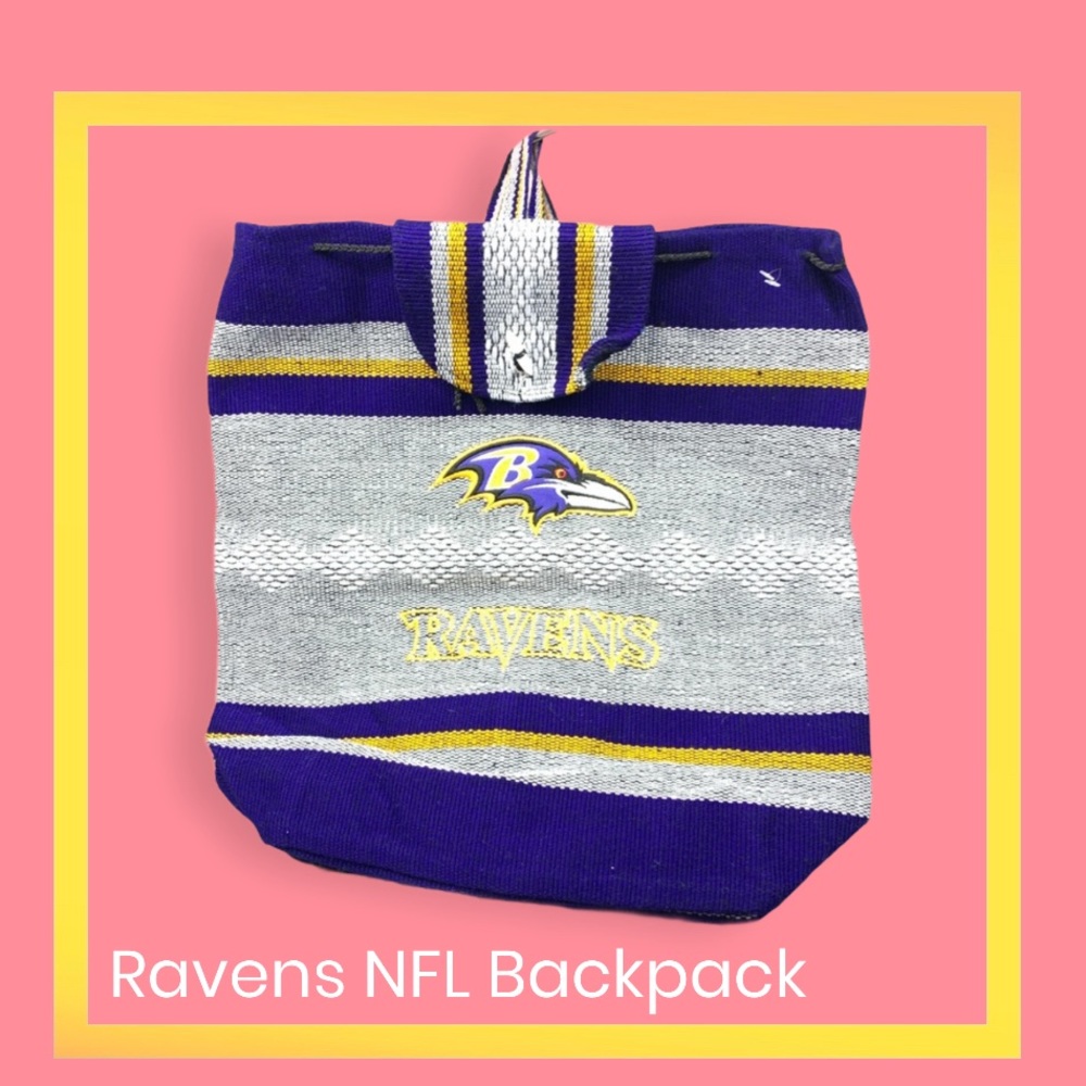 Ravens NFL Football Bojo Backpack Bag Drawstring